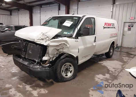 2015 Chevrolet Express 3500 Work Van z USA, uszkodzony, nr VIN 1GCZGTCGXF1229754